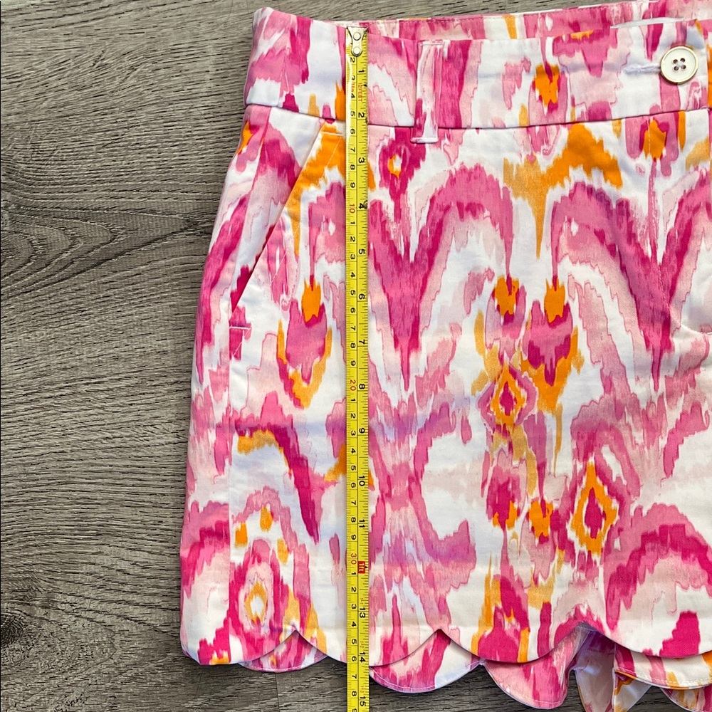 Crown & Ivy Pink and Yellow High Waist Shorts Size 14 - Picture 4 of 7